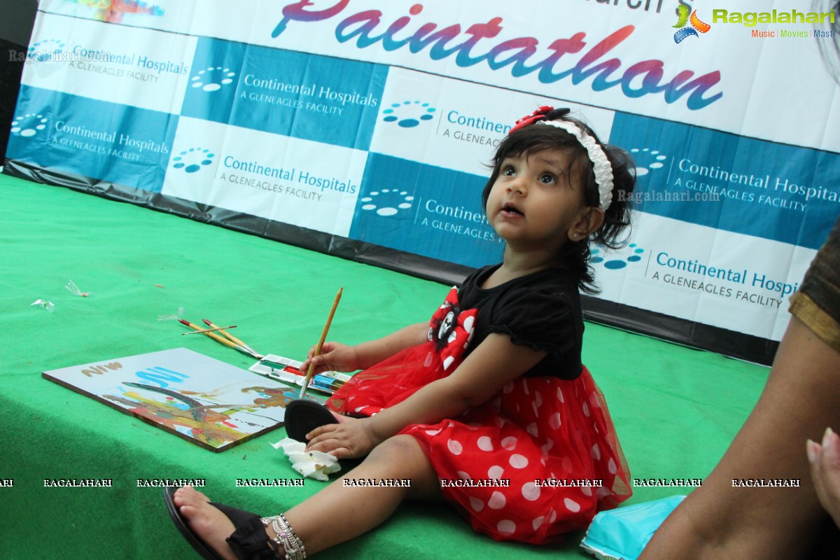 Shilpa Reddy, Nani, Vidya Nirvana Manchu at Children's Paintathon Event by Continental Hospitals