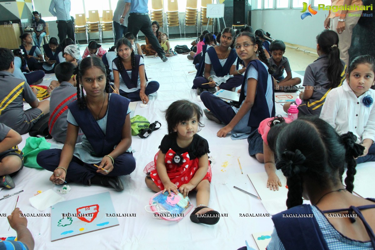 Shilpa Reddy, Nani, Vidya Nirvana Manchu at Children's Paintathon Event by Continental Hospitals