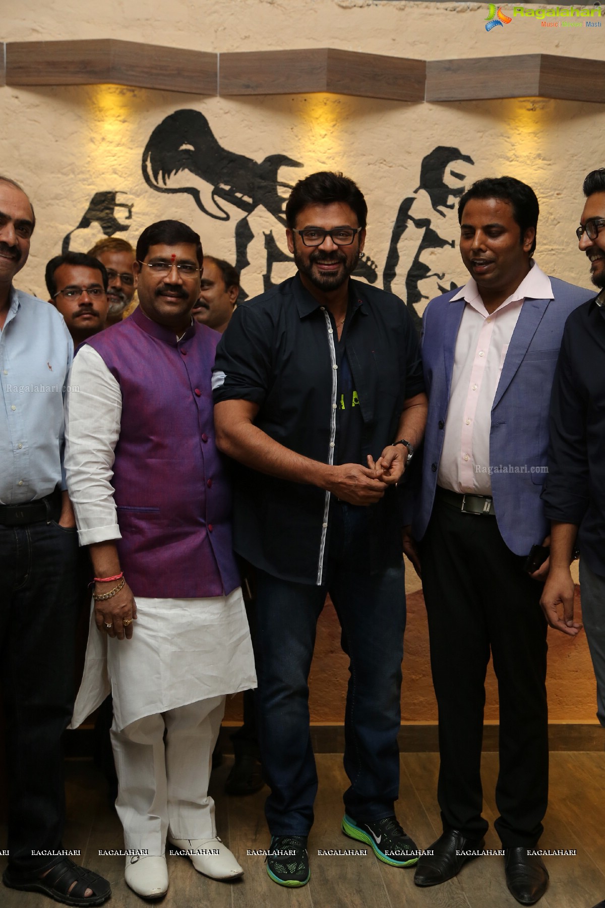 Venkatesh launches W3-World We Wish Coffee Lounge at Film Nagar, Hyderabad