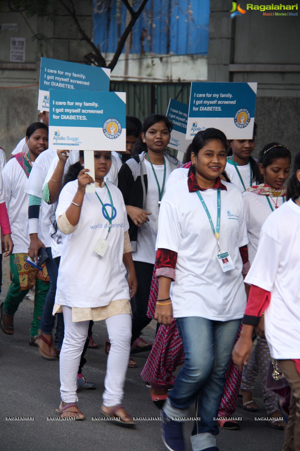 World Diabetes Day 2015 Walk by Apollo Sugar, Hyderabad