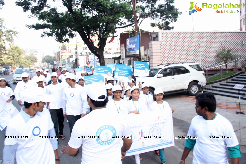 World Diabetes Day 2015 Walk by Apollo Sugar, Hyderabad