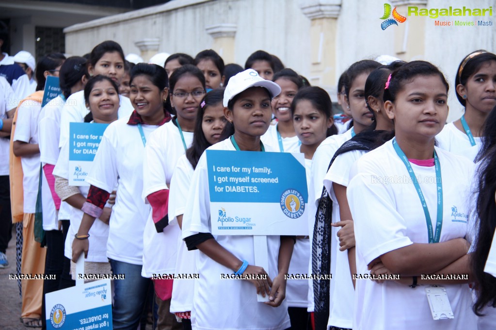 World Diabetes Day 2015 Walk by Apollo Sugar, Hyderabad