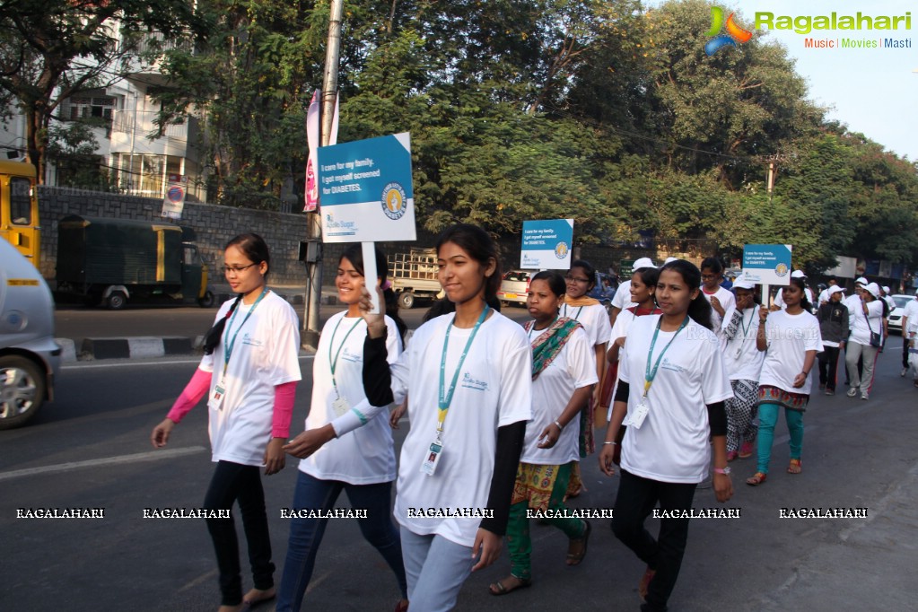 World Diabetes Day 2015 Walk by Apollo Sugar, Hyderabad