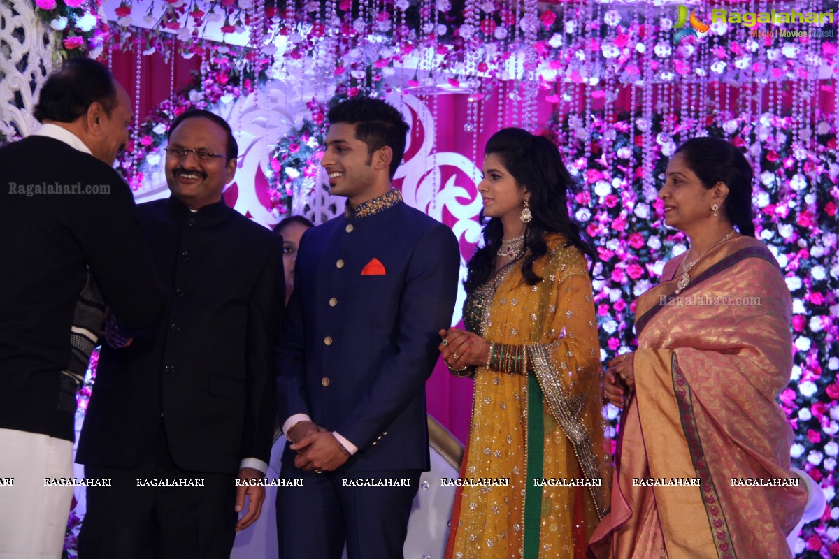 Wedding Reception Party of Anudeep Reddy and Sanjana Reddy at Sandhya Convention