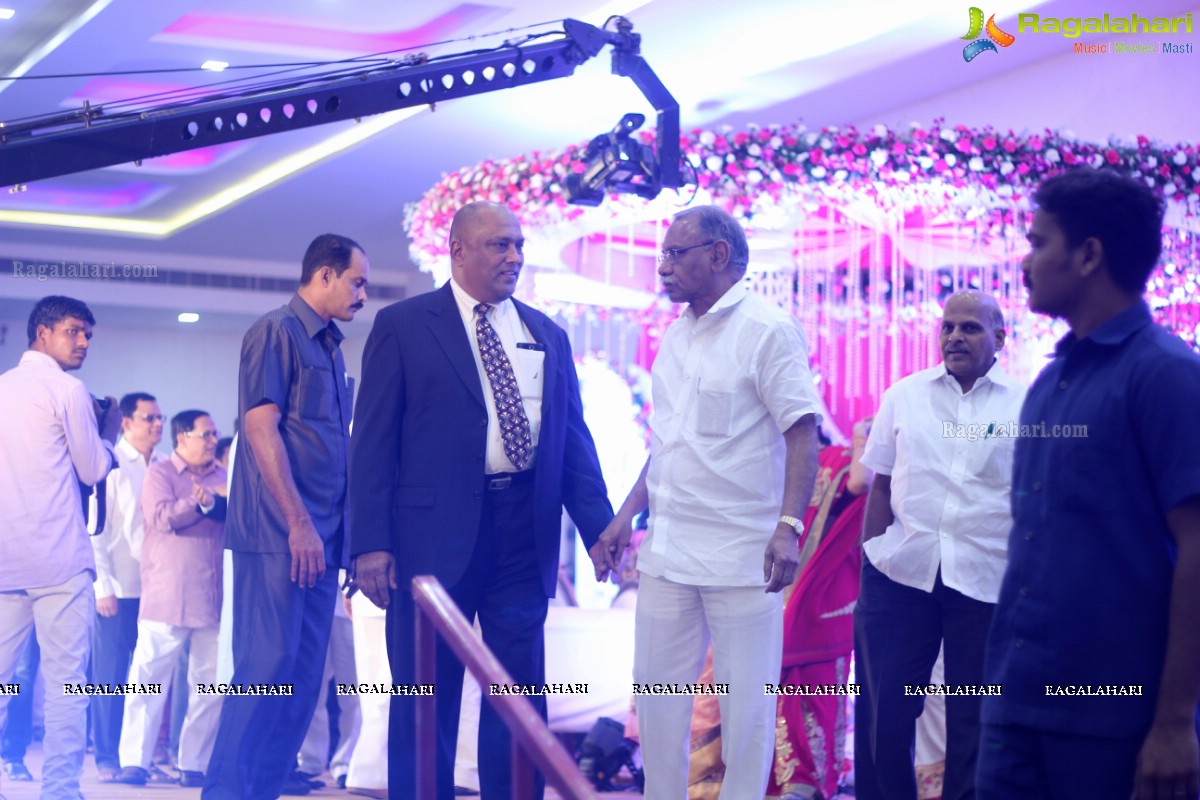 Wedding Reception Party of Anudeep Reddy and Sanjana Reddy at Sandhya Convention