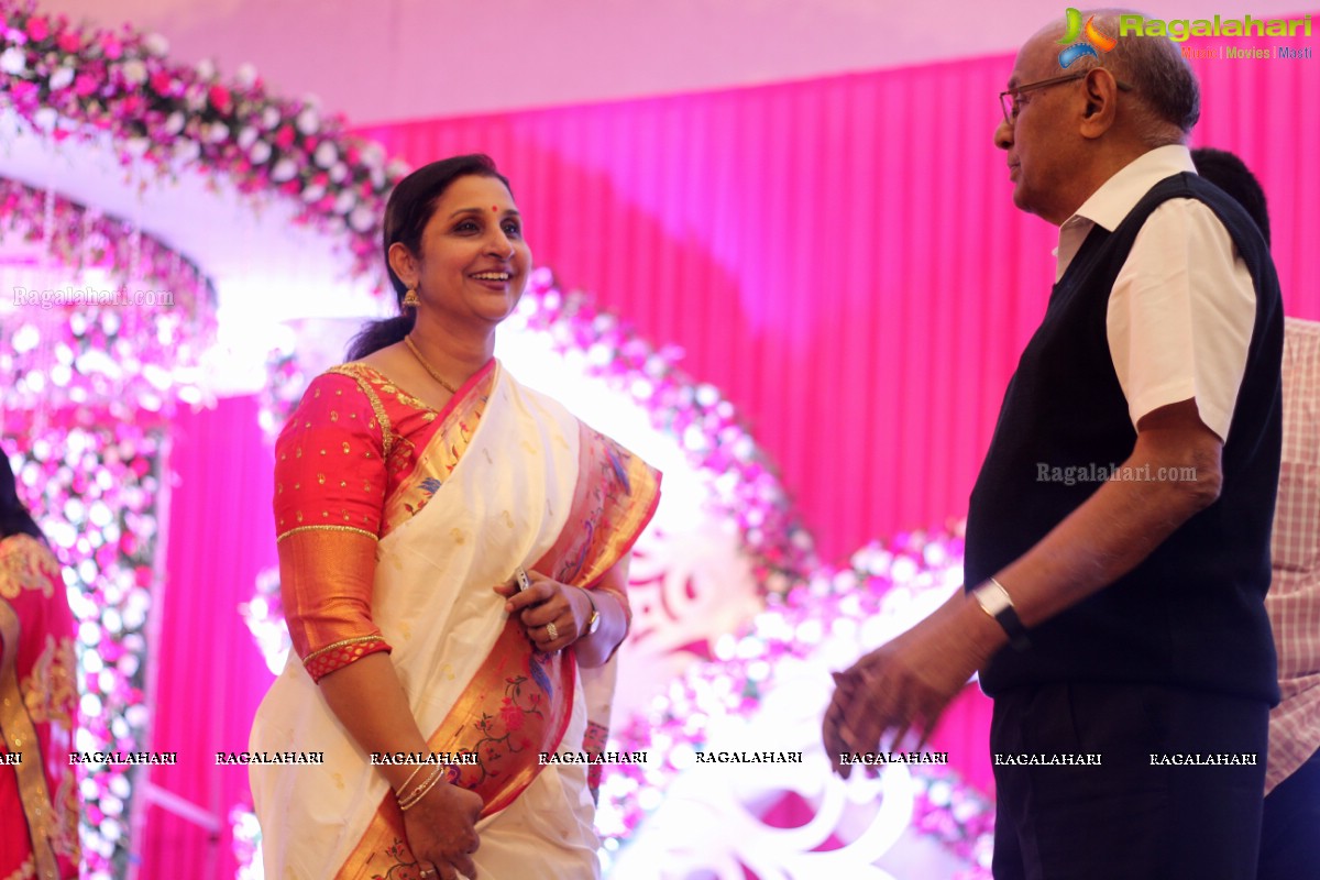 Wedding Reception Party of Anudeep Reddy and Sanjana Reddy at Sandhya Convention