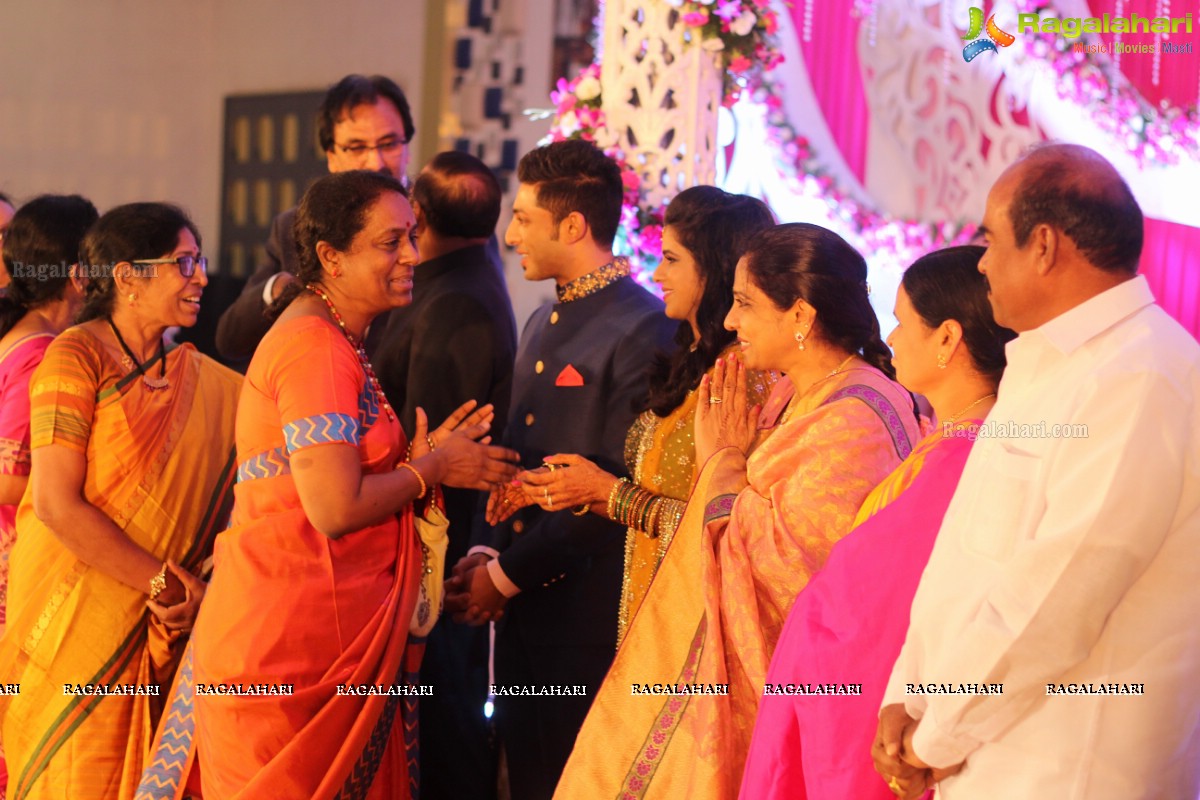 Wedding Reception Party of Anudeep Reddy and Sanjana Reddy at Sandhya Convention