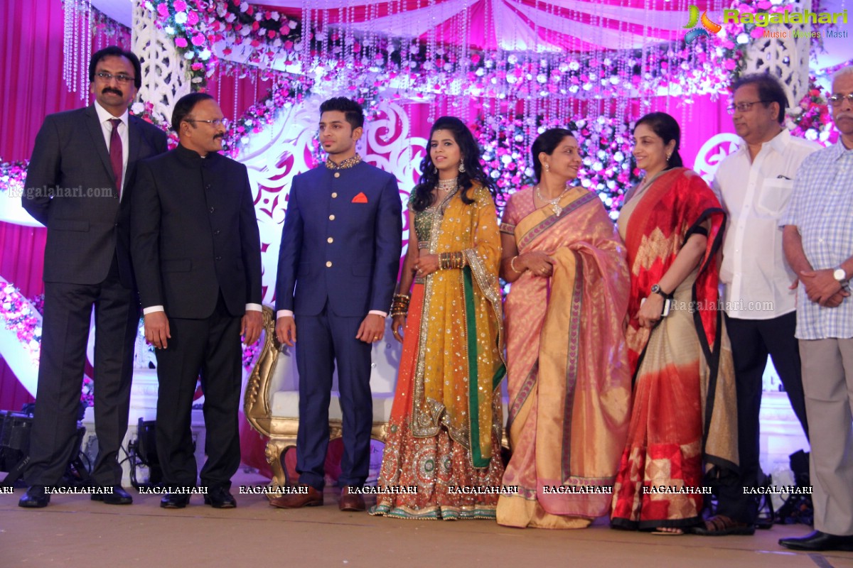Wedding Reception Party of Anudeep Reddy and Sanjana Reddy at Sandhya Convention