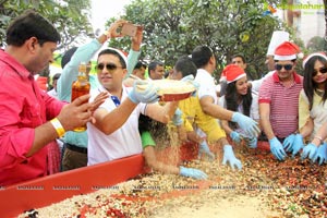 Grape Stomping Cake Mixing Novotel Hyderabad