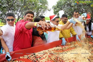 Grape Stomping Cake Mixing Novotel Hyderabad