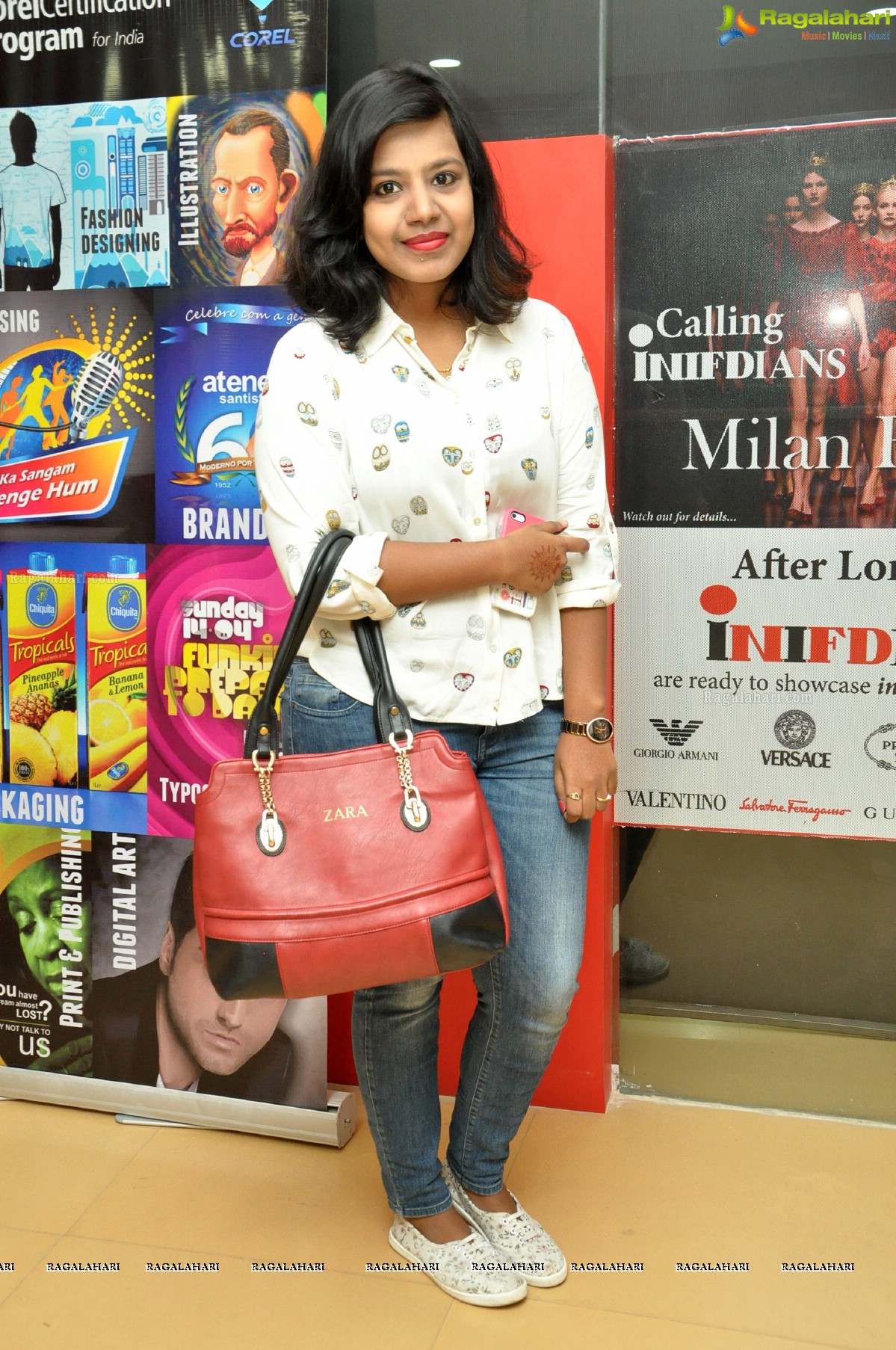 Designer Ashley Rebello visits INIFD, Himayatnagar, Hyderabad