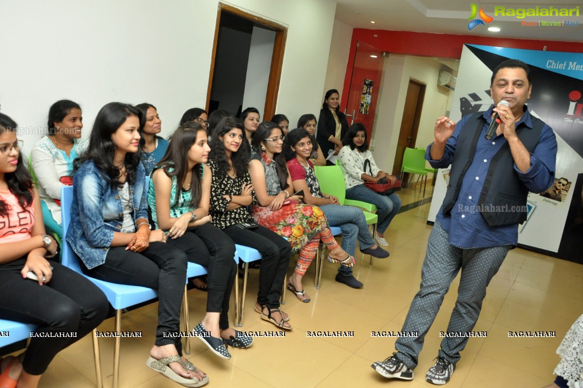 Designer Ashley Rebello visits INIFD, Himayatnagar, Hyderabad