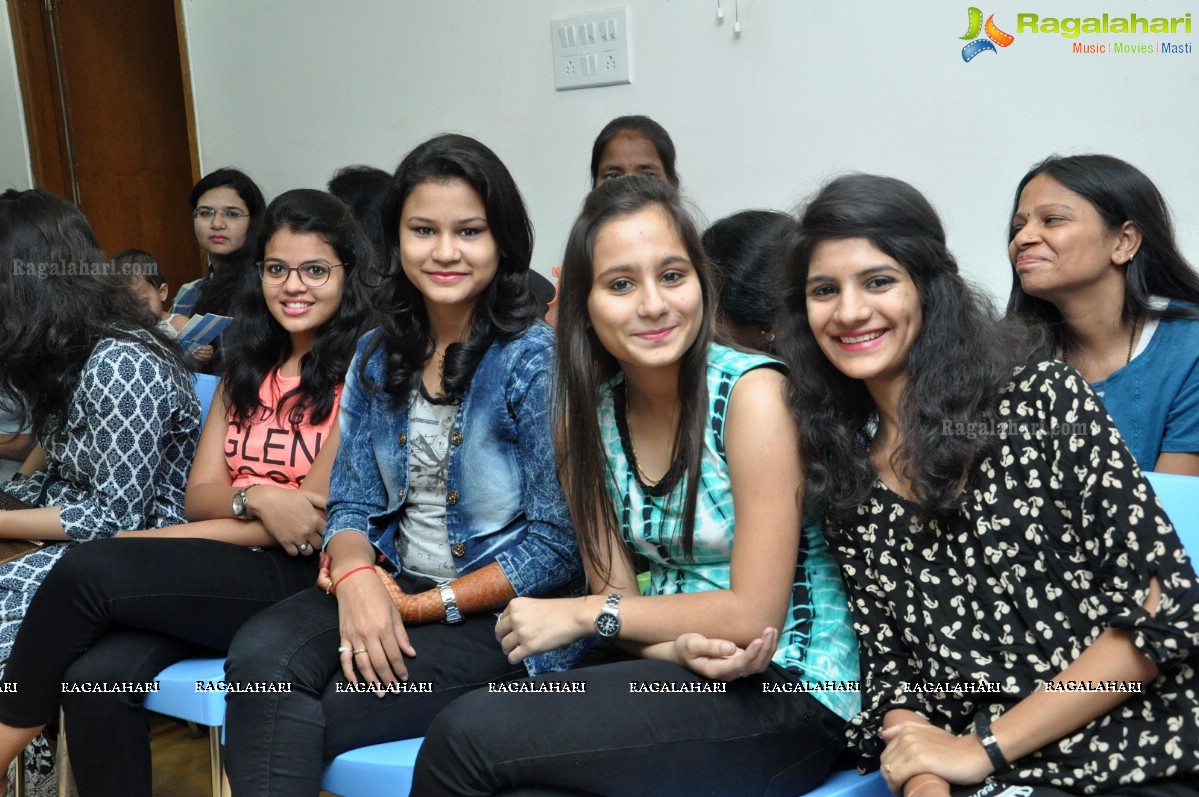 Designer Ashley Rebello visits INIFD, Himayatnagar, Hyderabad