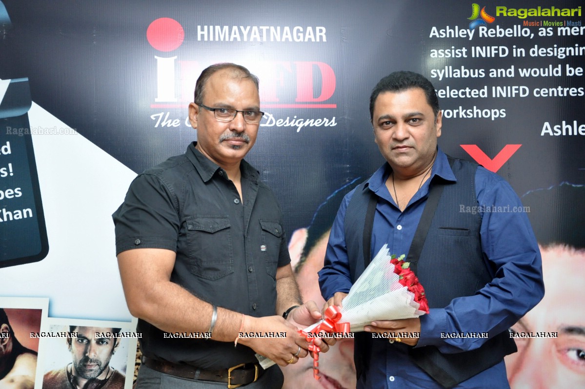 Designer Ashley Rebello visits INIFD, Himayatnagar, Hyderabad