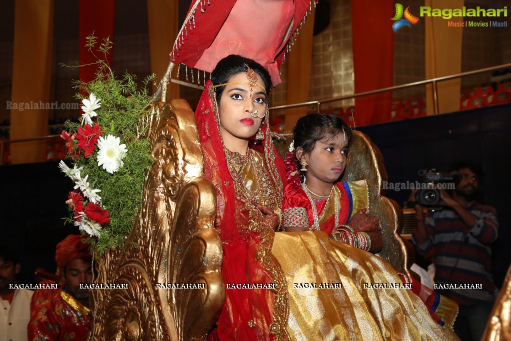 Bandaru Dattatreya Daughter Vijaya Laxmi Weds Jignesh Reddy at Gachibowli Stadium, Hyderabad