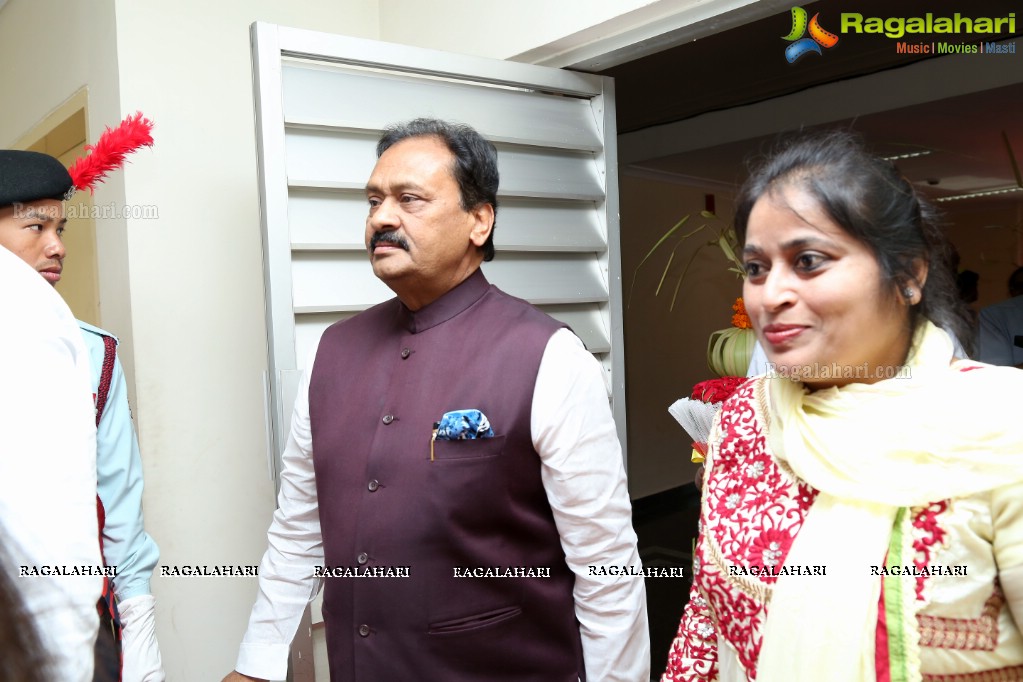 Bandaru Dattatreya Daughter Vijaya Laxmi Weds Jignesh Reddy at Gachibowli Stadium, Hyderabad