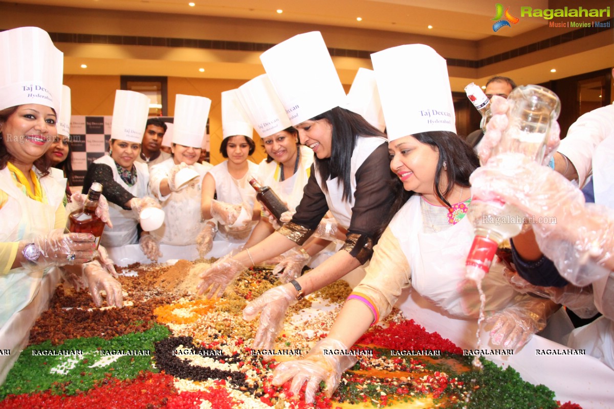 Cake Mixing Ceremony 2016 at Taj Deccan, Hyderabad