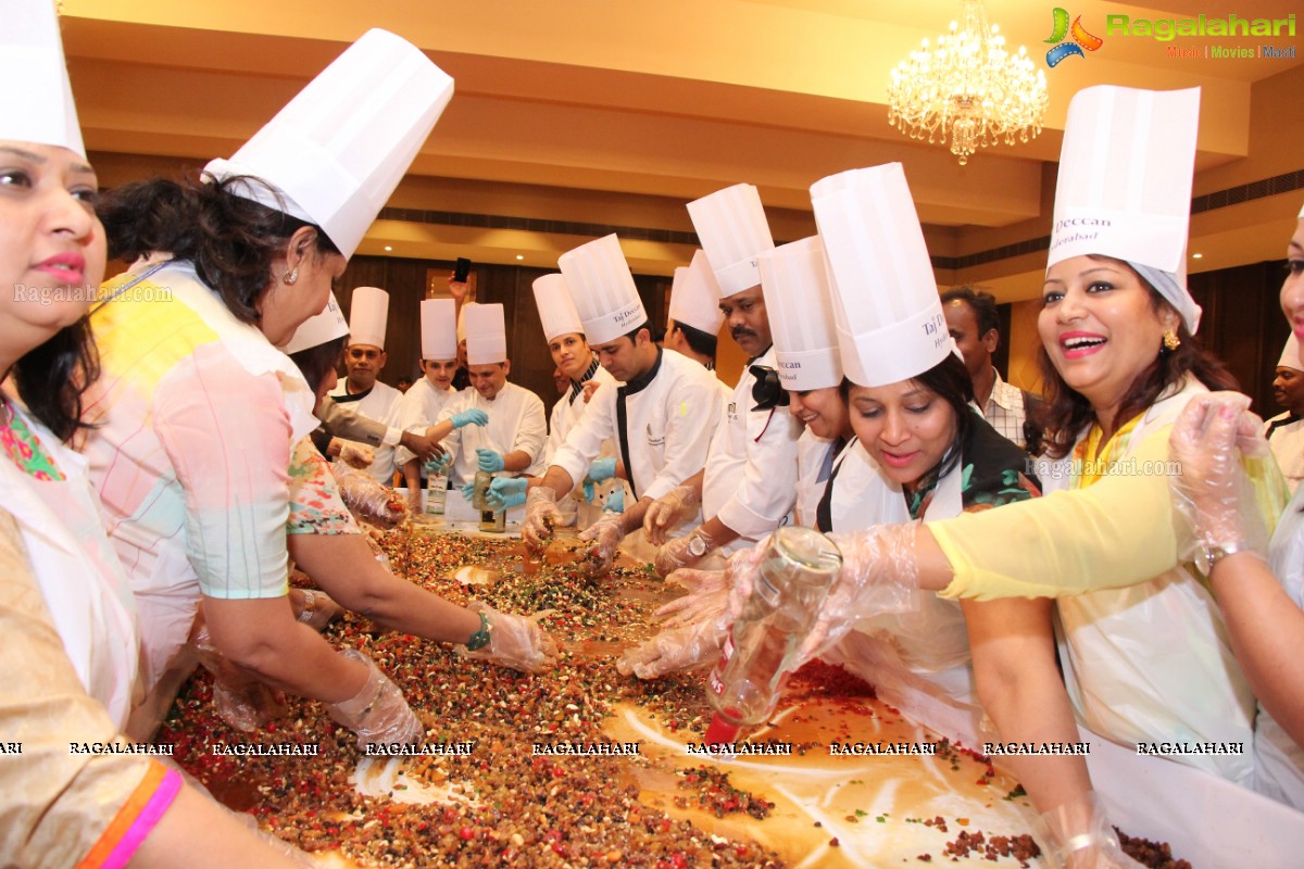 Cake Mixing Ceremony 2016 at Taj Deccan, Hyderabad