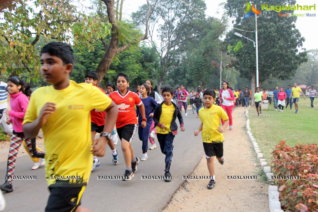 Children's Day Run by Hyderabad Runners Society at Sanjeevaiah Park