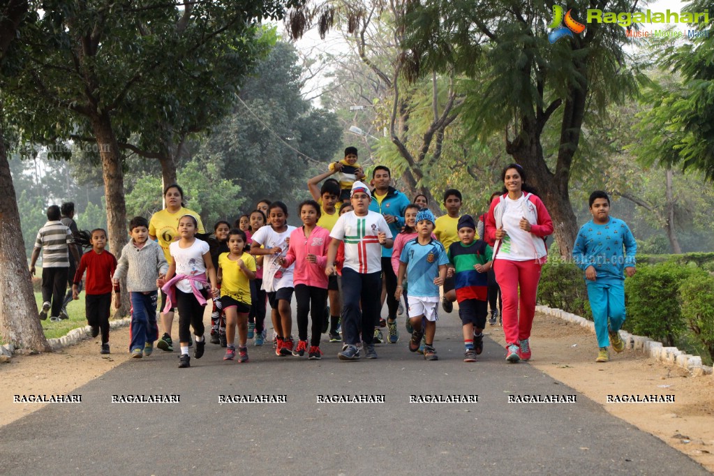 Children's Day Run by Hyderabad Runners Society at Sanjeevaiah Park