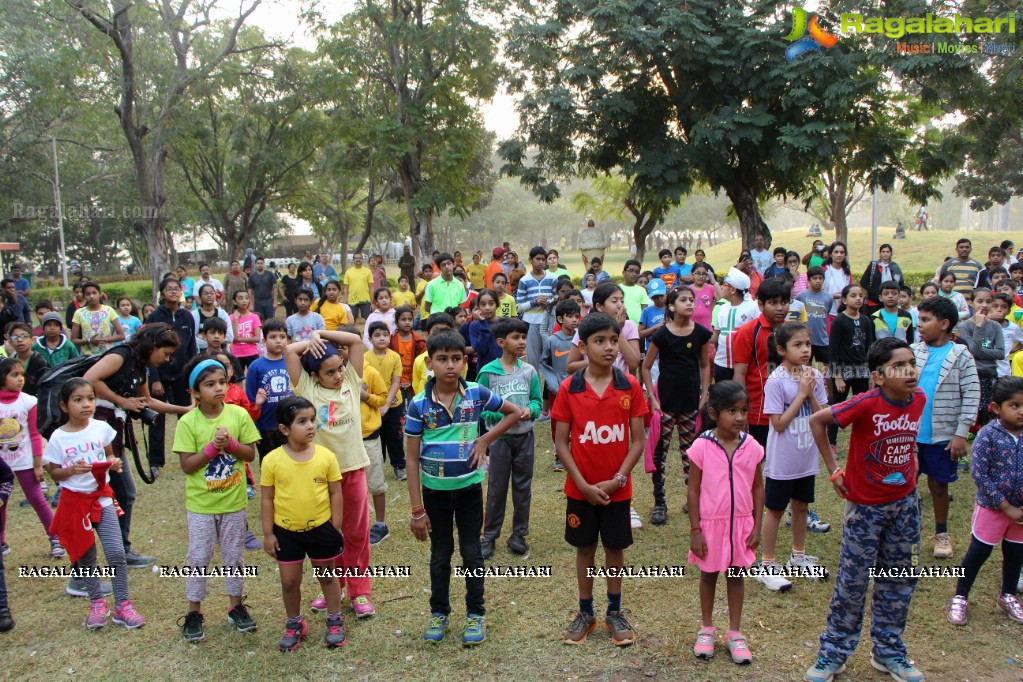 Children's Day Run by Hyderabad Runners Society at Sanjeevaiah Park