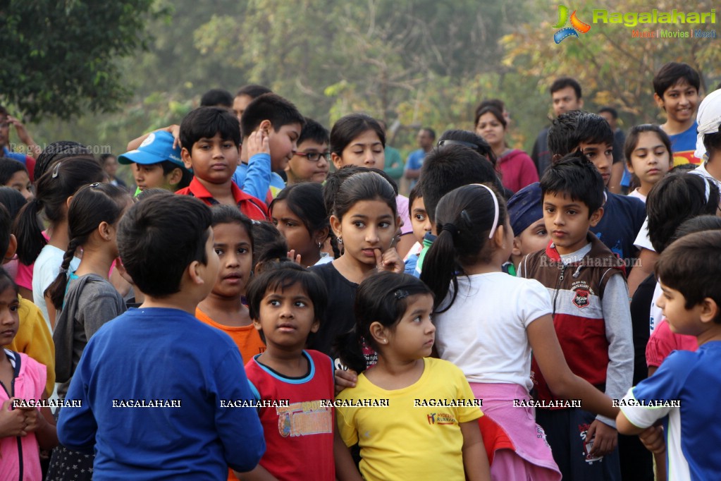 Children's Day Run by Hyderabad Runners Society at Sanjeevaiah Park