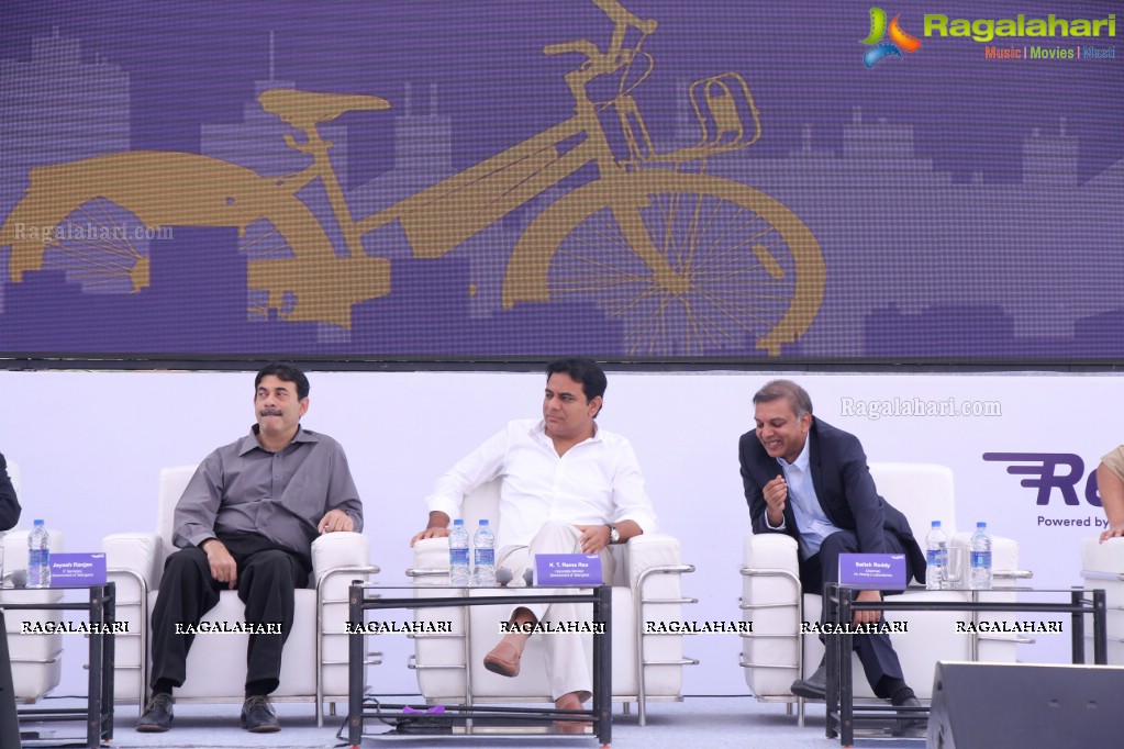 KTR launches Dr. Reddy's Redibike Cycle Share Program, Hyderabad