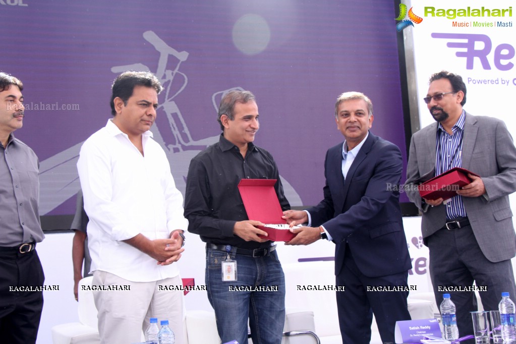 KTR launches Dr. Reddy's Redibike Cycle Share Program, Hyderabad