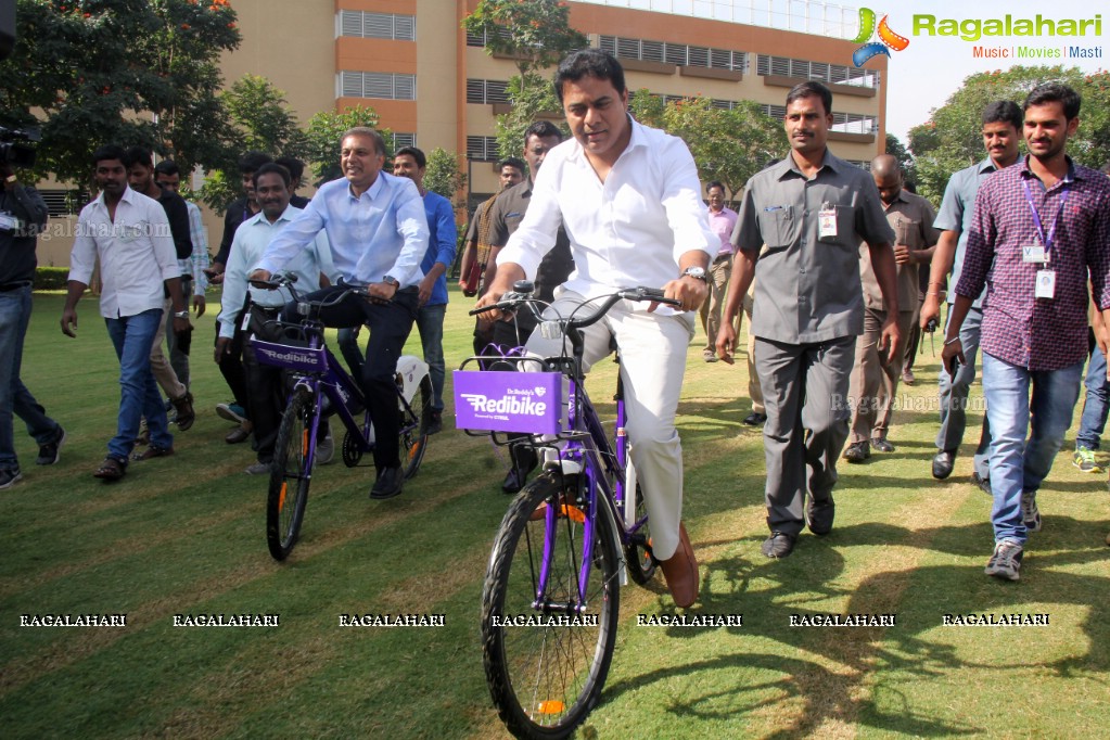 KTR launches Dr. Reddy's Redibike Cycle Share Program, Hyderabad