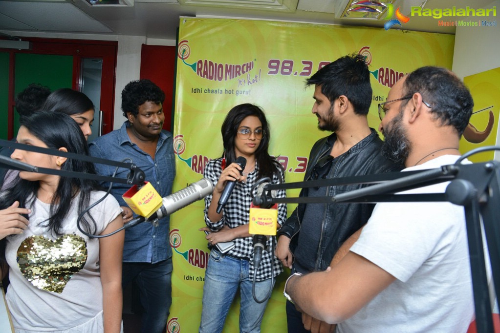 Ekkadiki Pothavu Chinnavada Team at Radio Mirchi