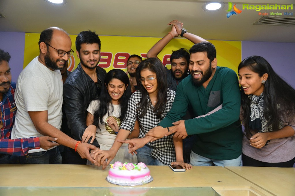 Ekkadiki Pothavu Chinnavada Team at Radio Mirchi