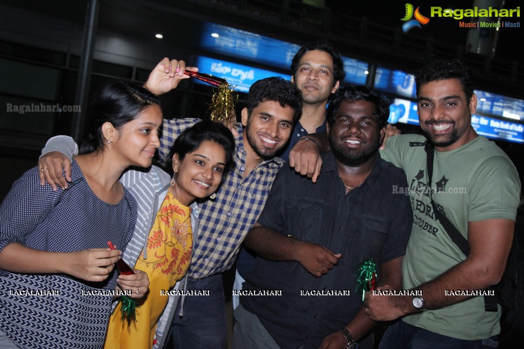 Grand Welcome to Gold Medal Winner of Spochan (Soft Samurai) at Rajiv Gandhi International Airport, Hyderabad