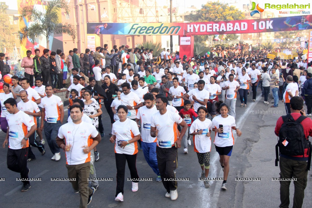 Freedom 10K Run 2016 by Hyderabad 10K Run Foundation