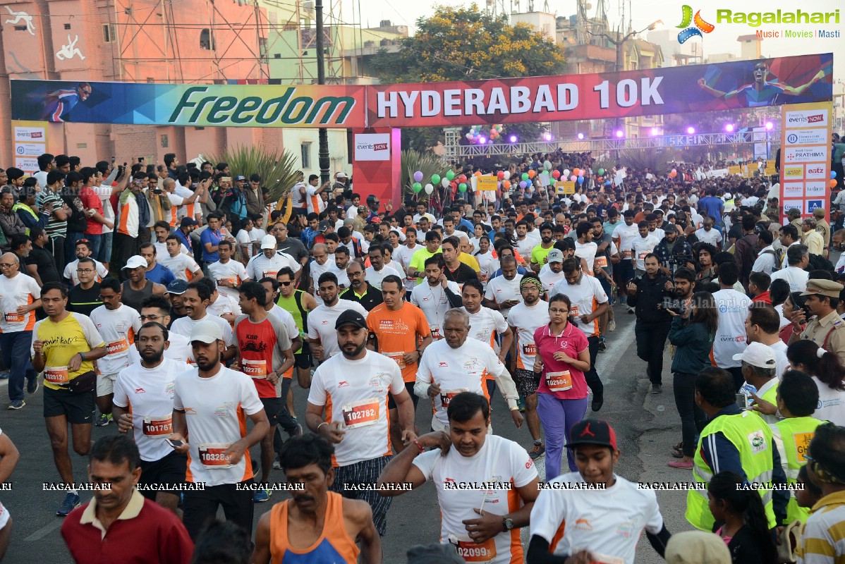 Freedom 10K Run 2016 by Hyderabad 10K Run Foundation