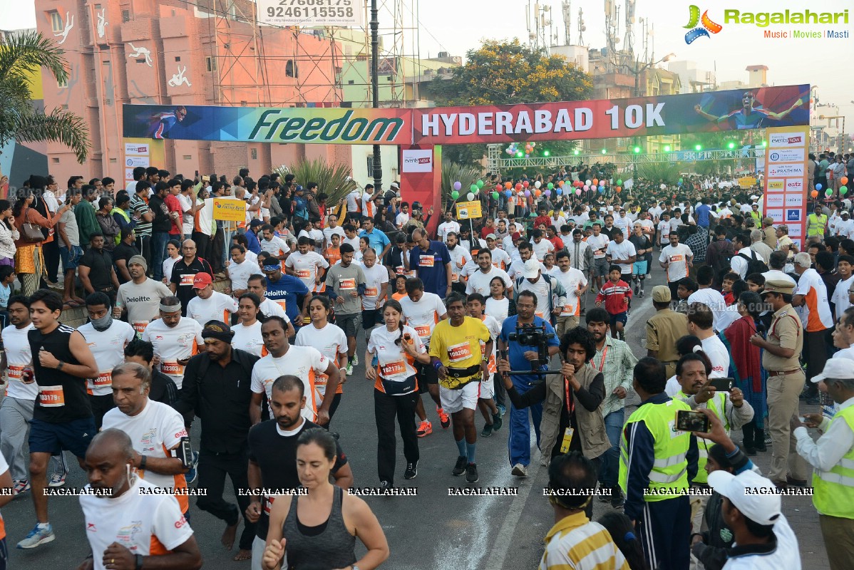 Freedom 10K Run 2016 by Hyderabad 10K Run Foundation