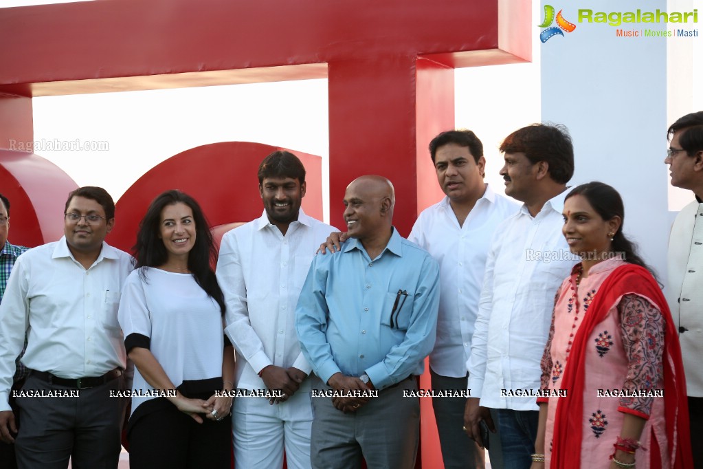 Love Hyderabad Sculpture unveiled by Minister KTR at Tank Bund, Hyderabad