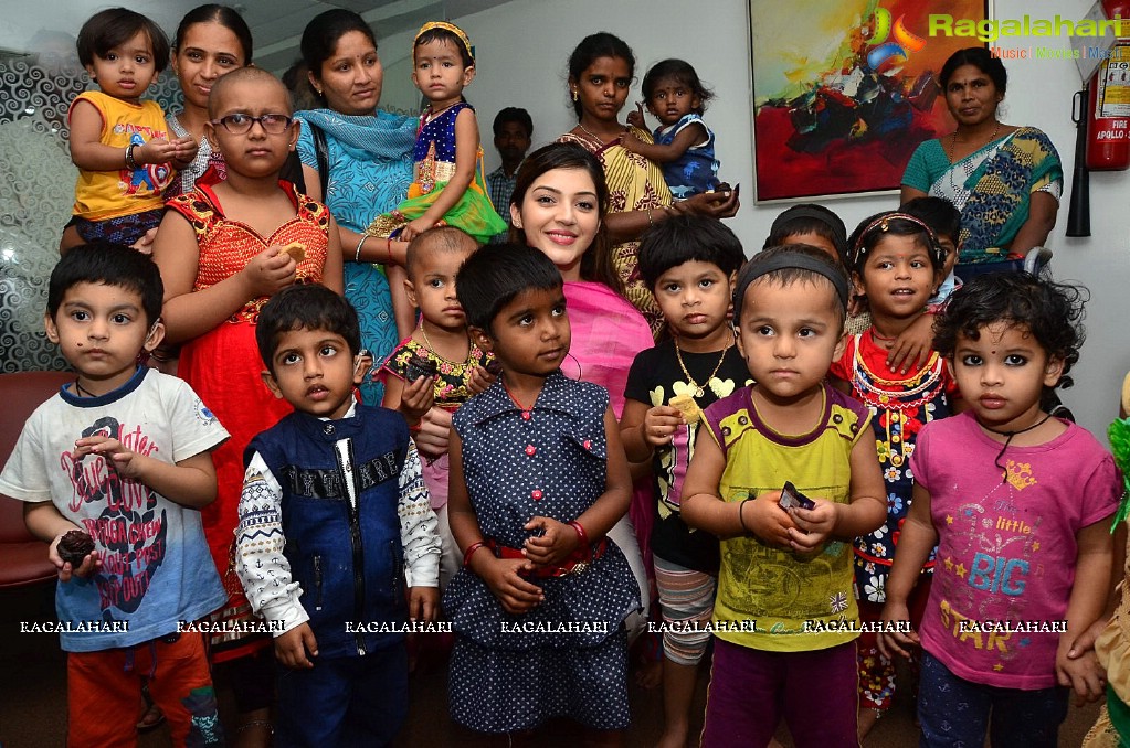 Mehreen Kaur Pirzada Birthday Celebrations with Cancer affected patients at Apollo Hospitals, Hyderabad