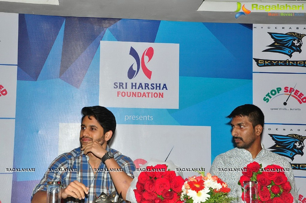 Naga Chaitanya at Sri Harsha Foundation