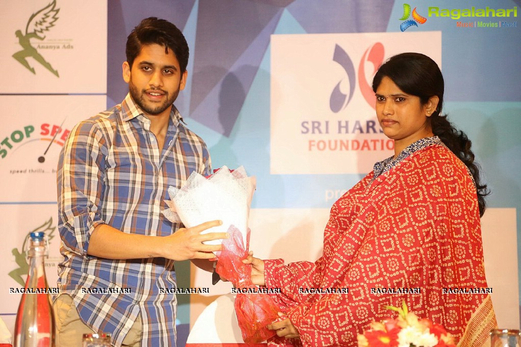 Naga Chaitanya at Sri Harsha Foundation