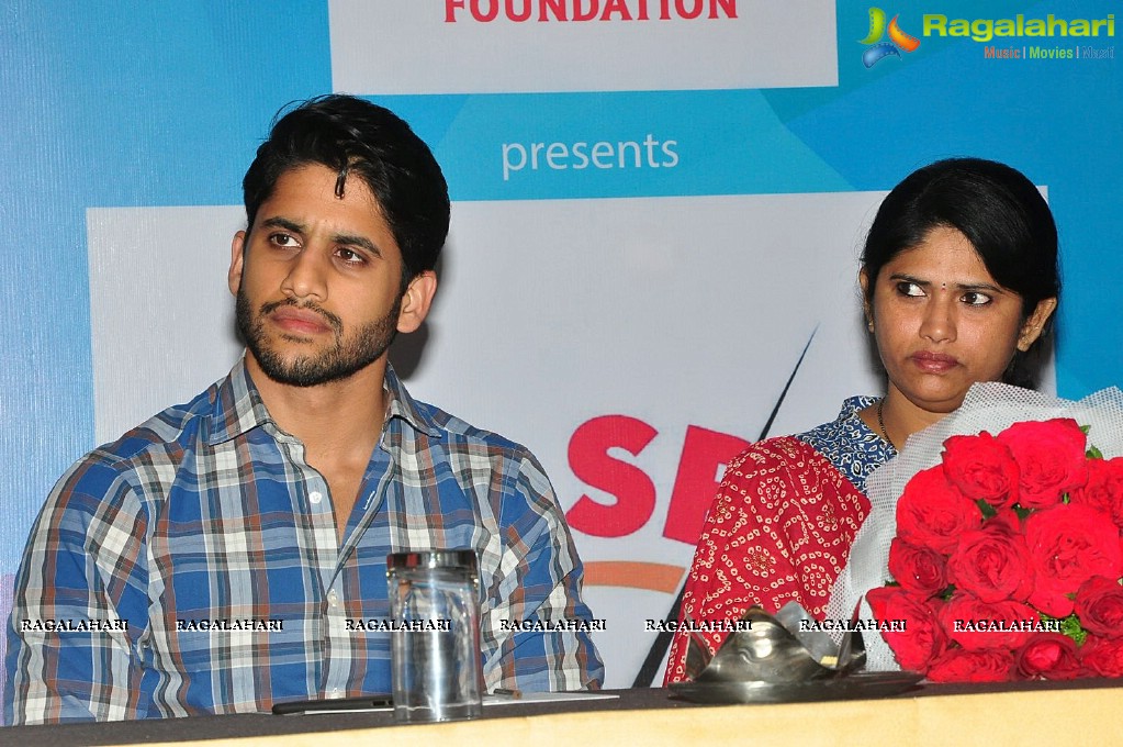 Naga Chaitanya at Sri Harsha Foundation