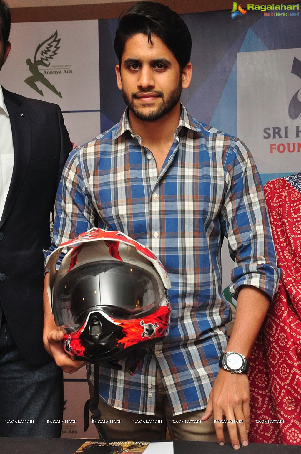 Naga Chaitanya at Sri Harsha Foundation