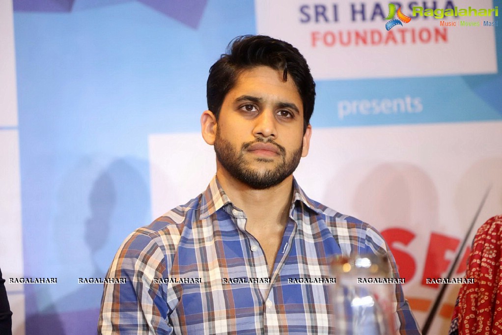 Naga Chaitanya at Sri Harsha Foundation