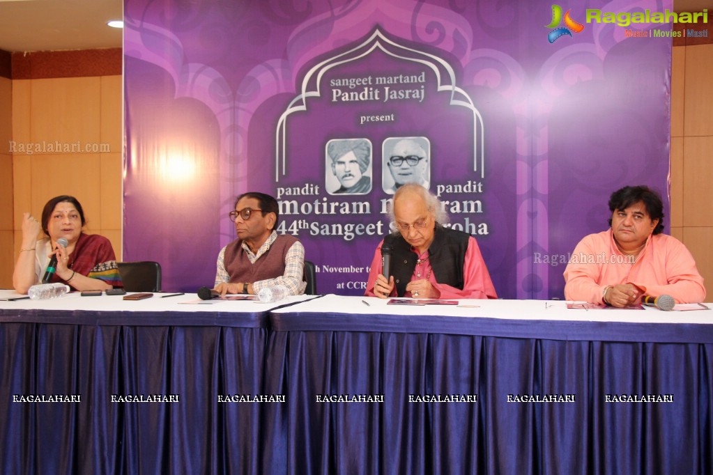 44th Pandit Motiram Pandit Maniram Sangeet Samaroha Press Meet