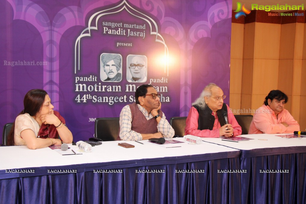 44th Pandit Motiram Pandit Maniram Sangeet Samaroha Press Meet