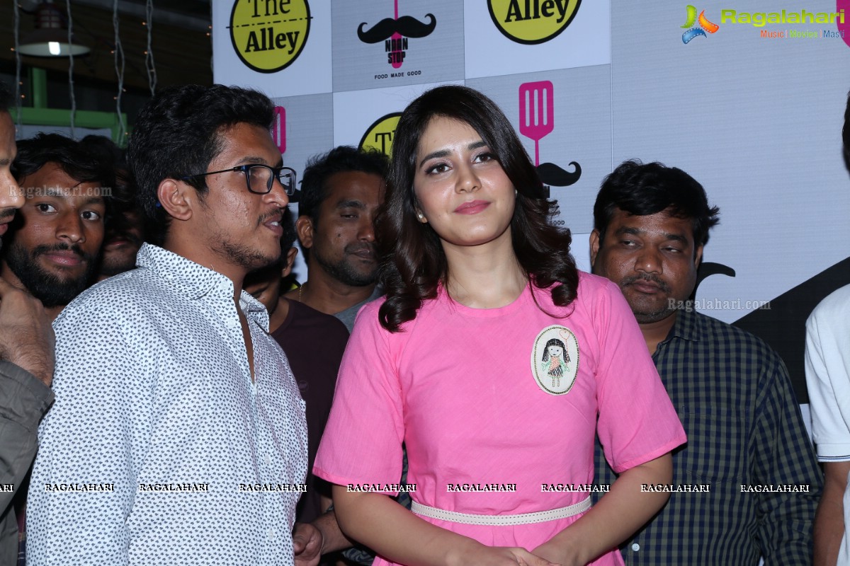 Raashi Khanna Surprise Birthday Party for Fans at The Alley - Drive Inn Restaurant, Madhapur, Hyderabad