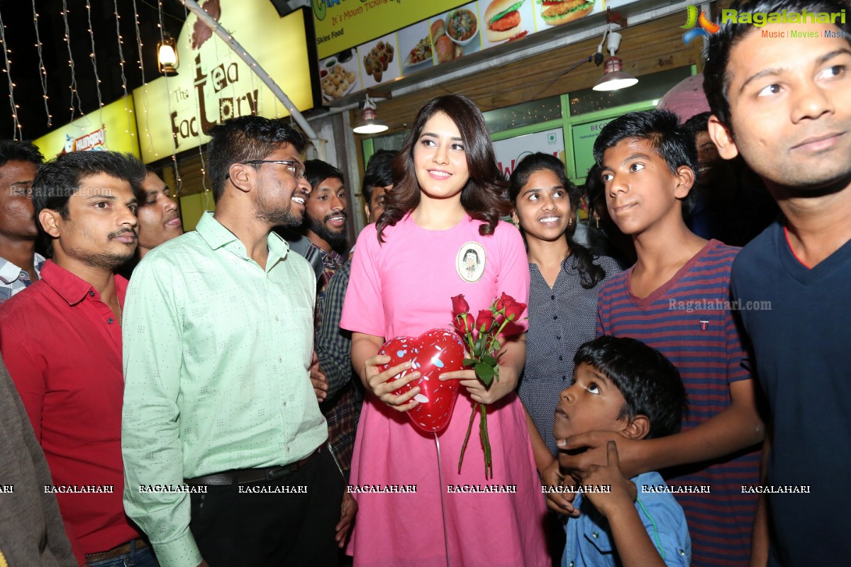 Raashi Khanna Surprise Birthday Party for Fans at The Alley - Drive Inn Restaurant, Madhapur, Hyderabad