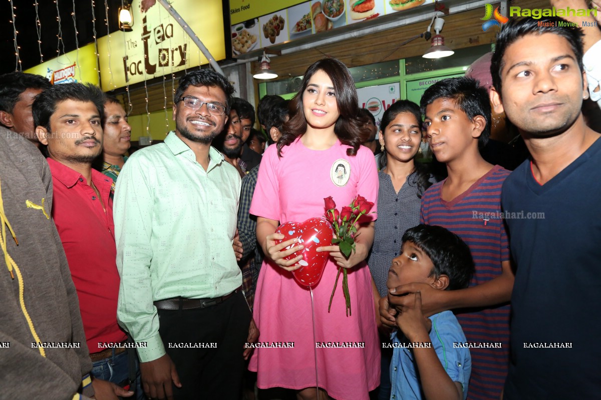 Raashi Khanna Surprise Birthday Party for Fans at The Alley - Drive Inn Restaurant, Madhapur, Hyderabad