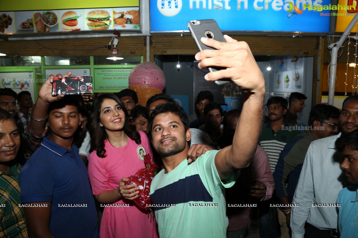 Raashi Khanna Surprise Birthday Party for Fans at The Alley - Drive Inn Restaurant, Madhapur, Hyderabad