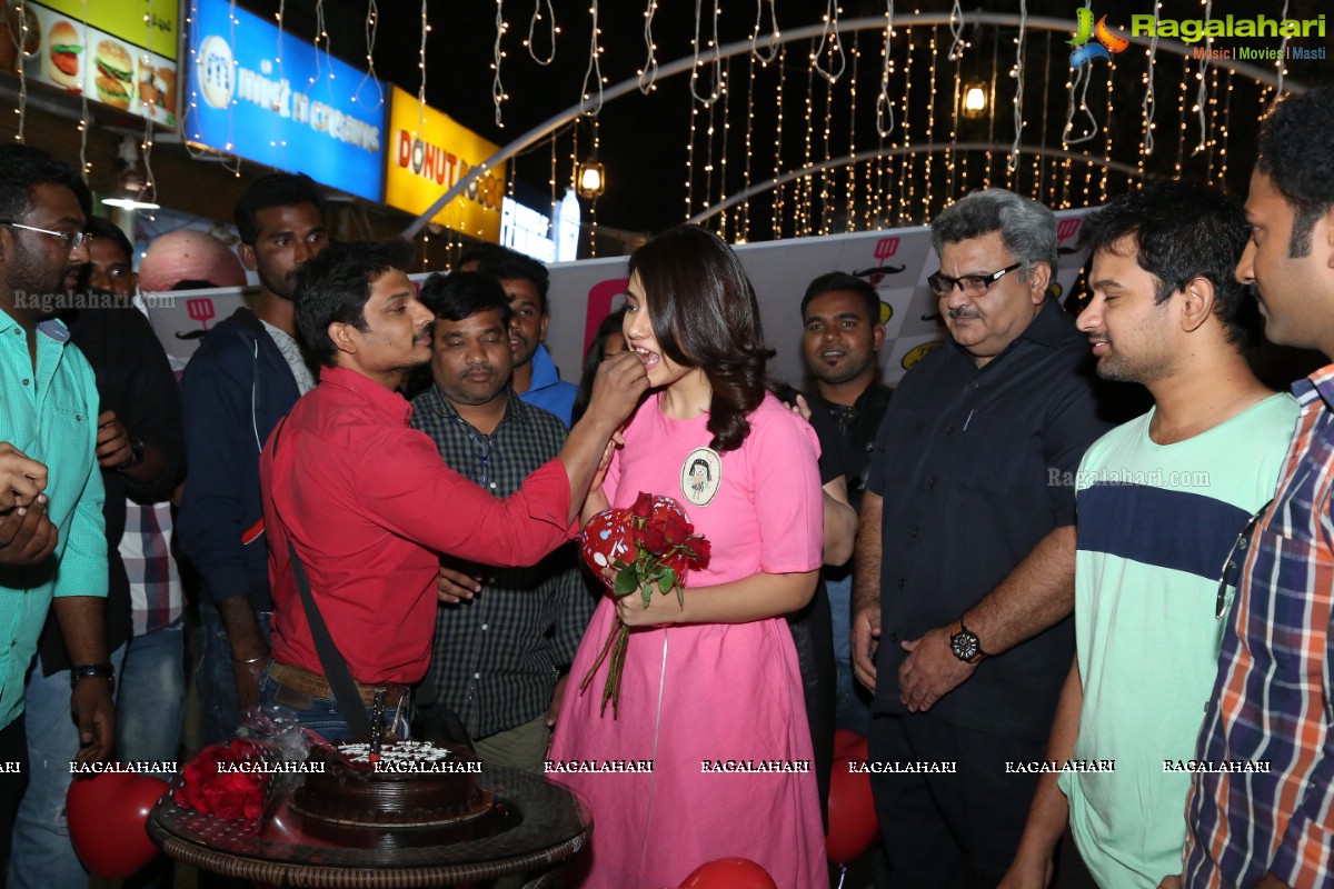 Raashi Khanna Surprise Birthday Party for Fans at The Alley - Drive Inn Restaurant, Madhapur, Hyderabad