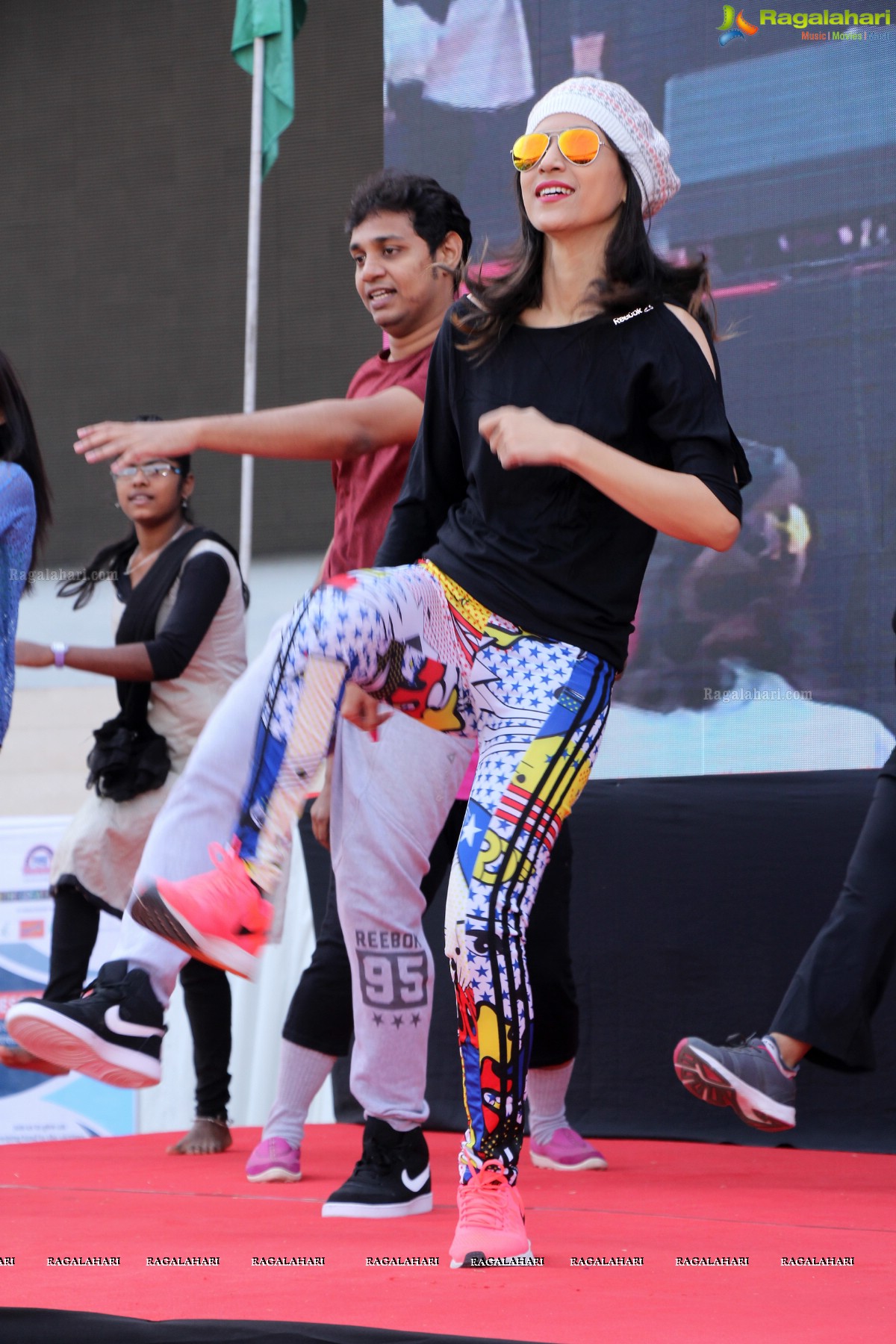 Rakul Preet Singh's Fitness Unplugged Event at Gachibowli Athletic Stadium, Hyderabad